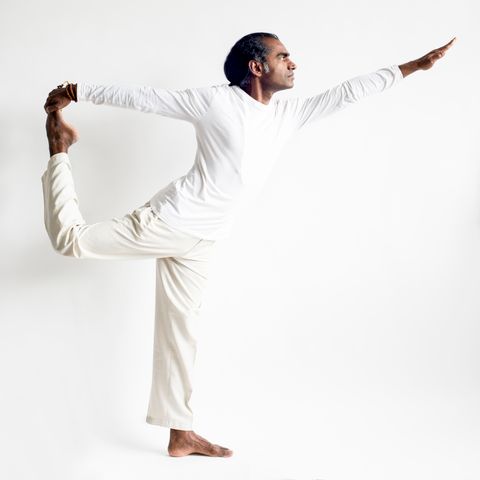 Portrait of a male yoga teacher in natural light.